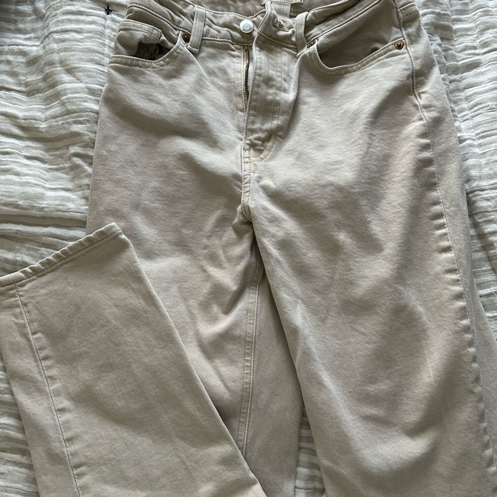 H&M Light Tan Denim Pants